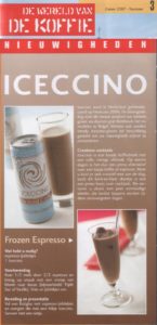 artikel in de wereld van koffie over Iceccino