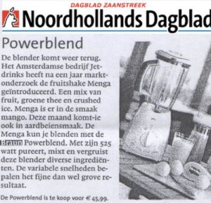 artikel over powerblend in noordhollands dagblad