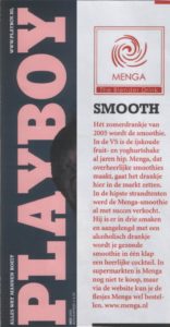 artikel in Playboy over smooth